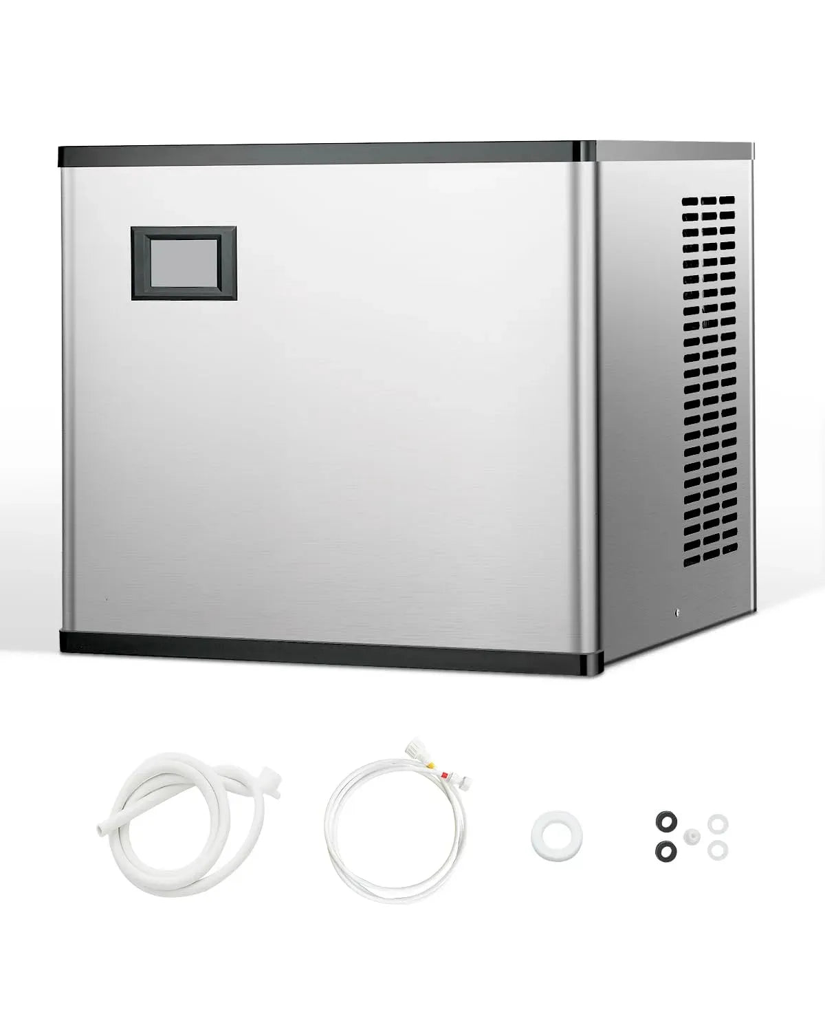 VEVOR Eisbereiter, Eismaschine, Speiseeismaschine, 136 kg, gewerblich, Edelstahl, Kunststoff