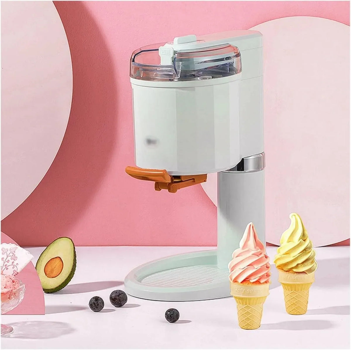 Eismaschine, Küchengerät, Speiseeismaschine, Modern Eismaschine Kleine hausgemachte Fruchtjoghurt-Tüten-Eismaschine Vollautomatische Küchengerät