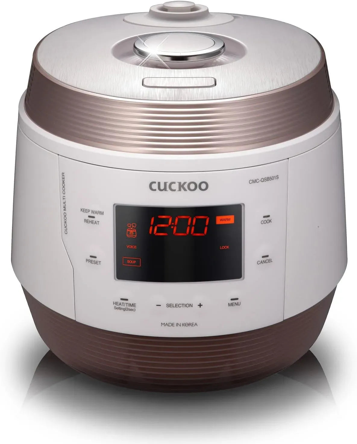 CMC-QSB501S 8in1 Multifunktionsgerät, Edelstahl-Innentopf, Multikocher, elektrischer Multikocher, 4750 ml, Warmhaltefunktion, 3D-Optik, Dampf