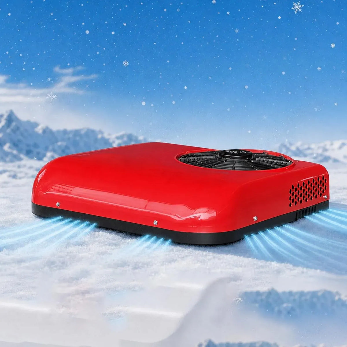 Klimaanlage, 12 V, Wohnmobil 12v/24v, Rot, Red24V-Heat&Cool
