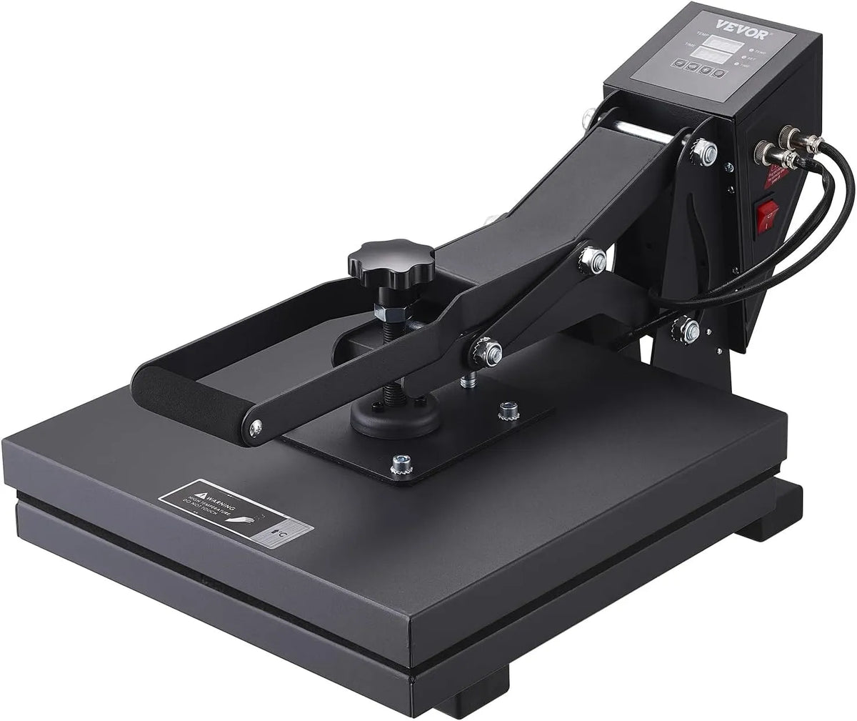 VEVOR Drucker, 15 Zoll, Schwarz, 15 x 15 Zoll Wärmepresse für T-Shirts