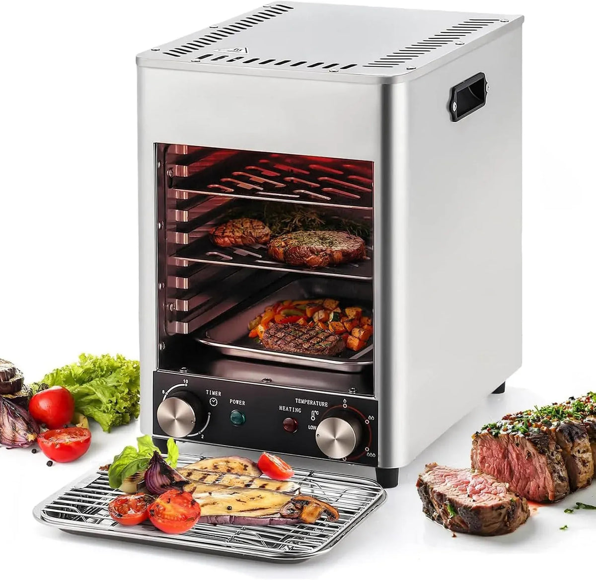 Steak-RäUchergrill, Steakkocher, Steakgrill, 1700 W, 110 V, für Den Innenbereich