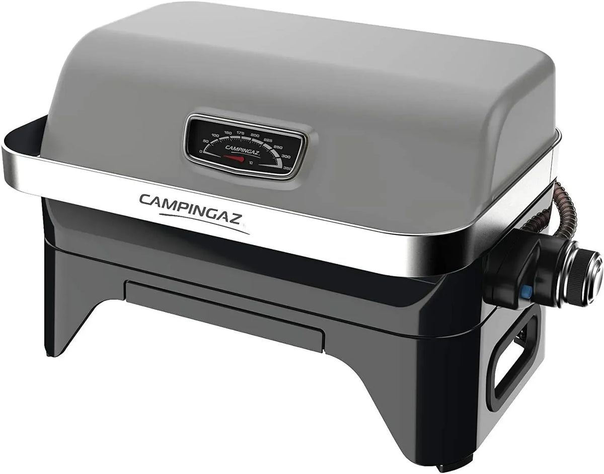 2go Tischgrill, elektrischer Tischgrill, Camping, Grau