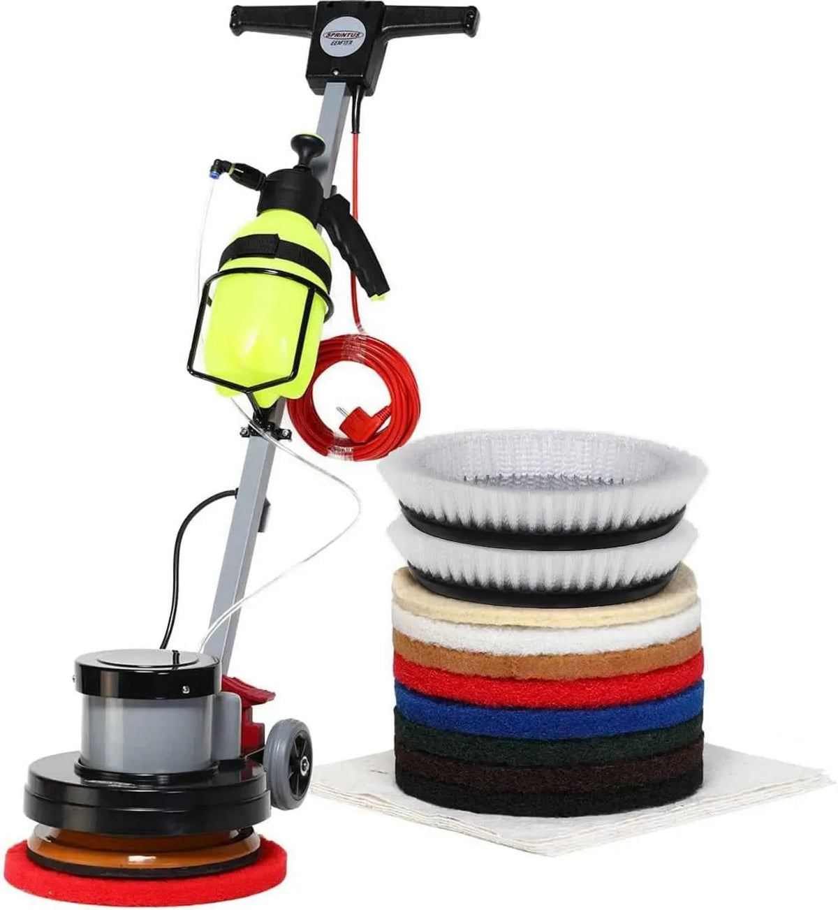 Z12C Poliermaschine, floorboy, Einscheiben Reinigungs- und Poliermaschine Universalset mit Tank