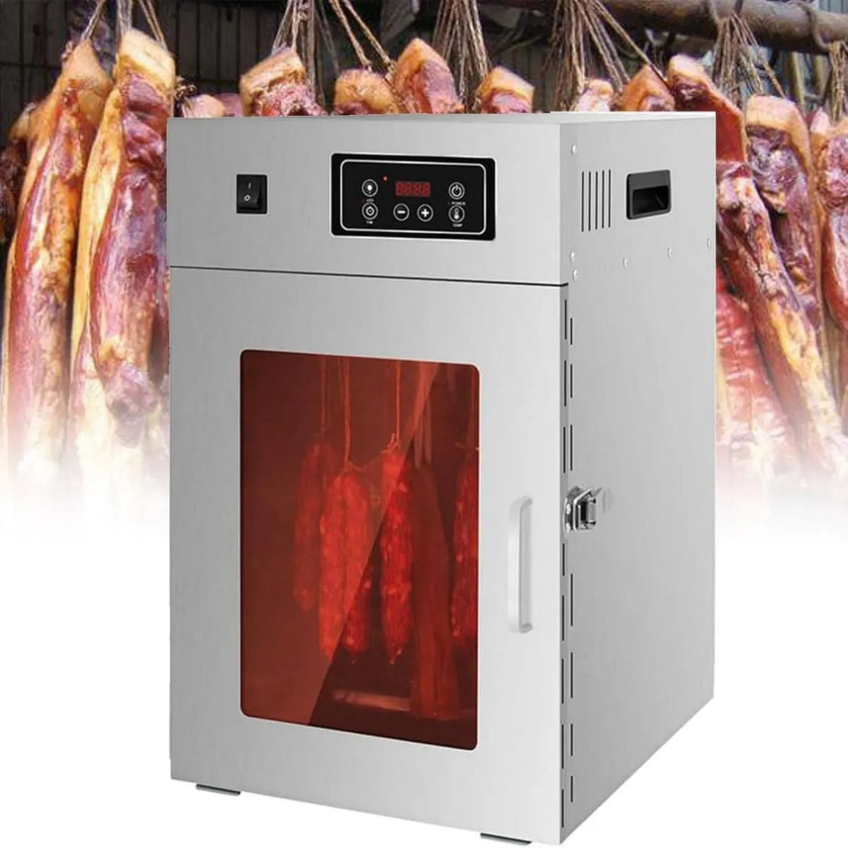 800/1000w 24-Stunden-Timer Dörrautomat, Lebensmitteltrockner, 1000 W, 30 bis 90 °C, 30 Kg, Thermostat