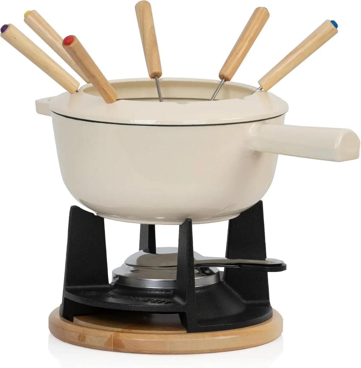 Fondue, Gusseisen, für 6 Personen, Mahlzeit Gusseisen Fondue Set für 6 Personen