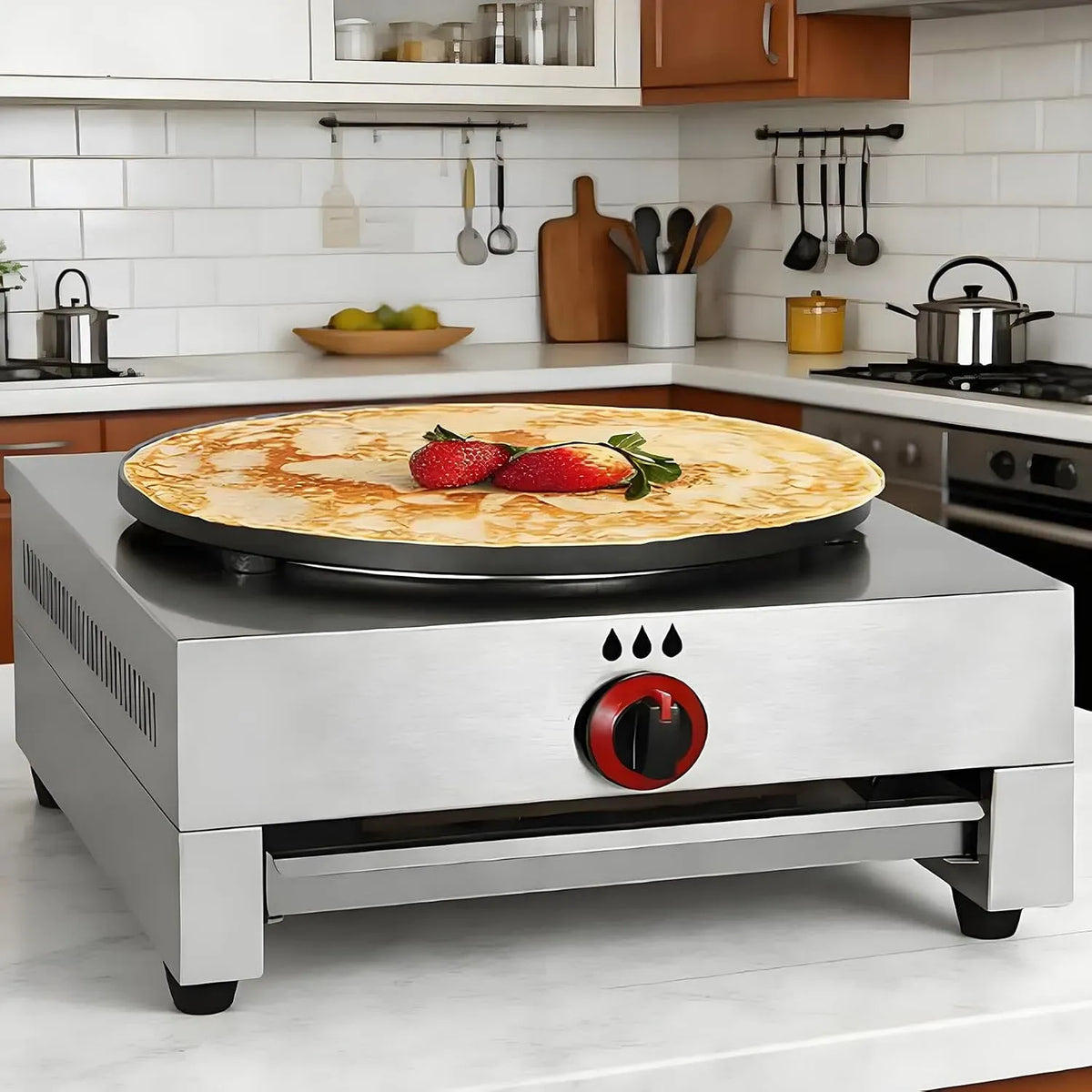 Antihaft-Crêpe-Pfanne, Gas-Crêpe-Maschine, Crêpes-Maker, Grill, gewerblich, Antihaftbeschichtung