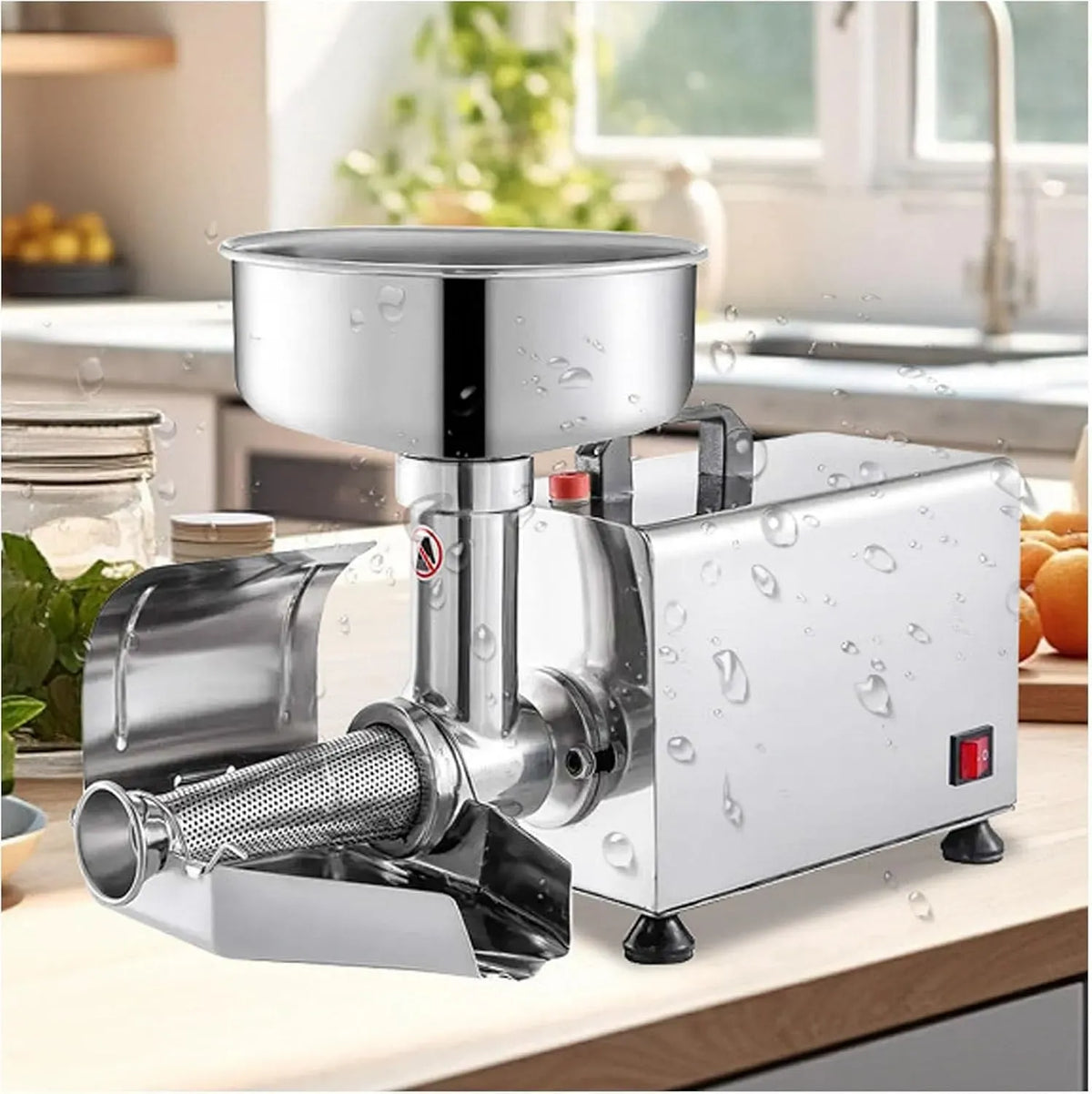 Tomatenpassiermaschine 90-160kg/H, 450 W, 220 V, Tomatenpresse, Edelstahl