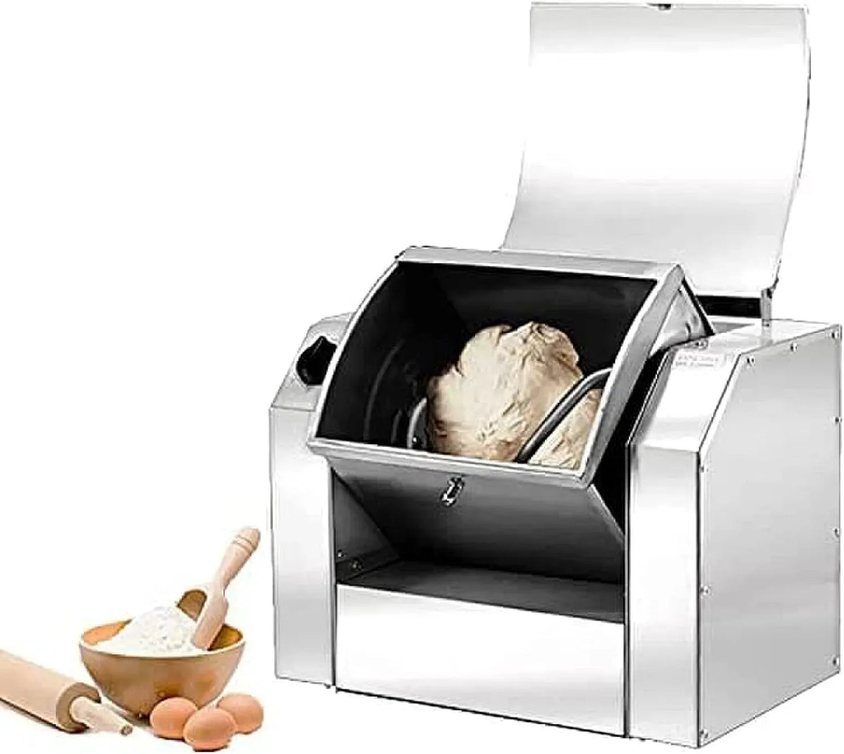 Industrie-5KG 30-Min-Timer Edelstahl-Teigknetmaschine, 1500 W, 5 KG, 3 kg, Pizza, gewerblich, Restaurant, für Bäckerei Restaurant Pizza Pasta Brot