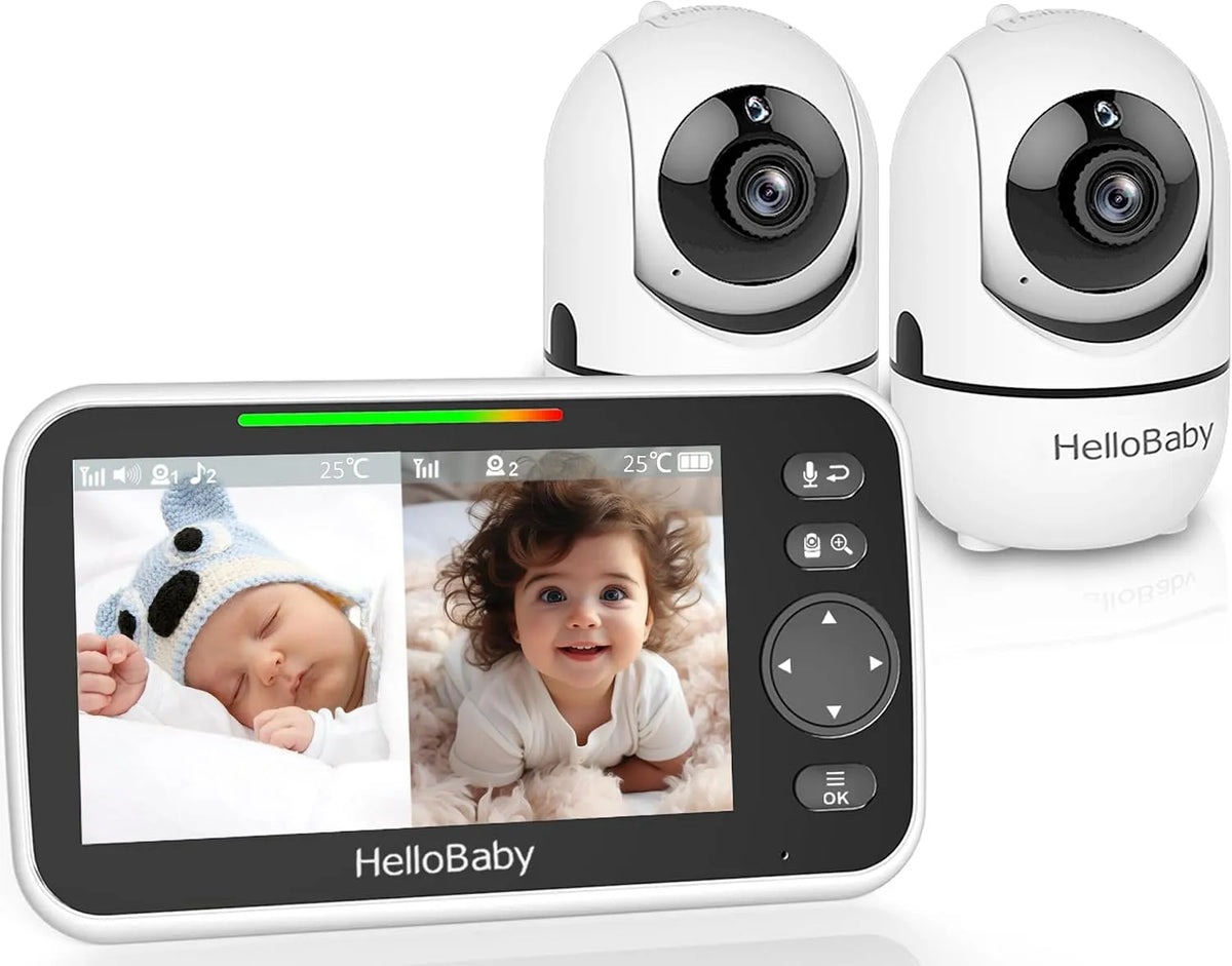 HB6550-2 Babyphone, Kamera, Akku, Babyüberwachungsgerät, WLAN, kabellos