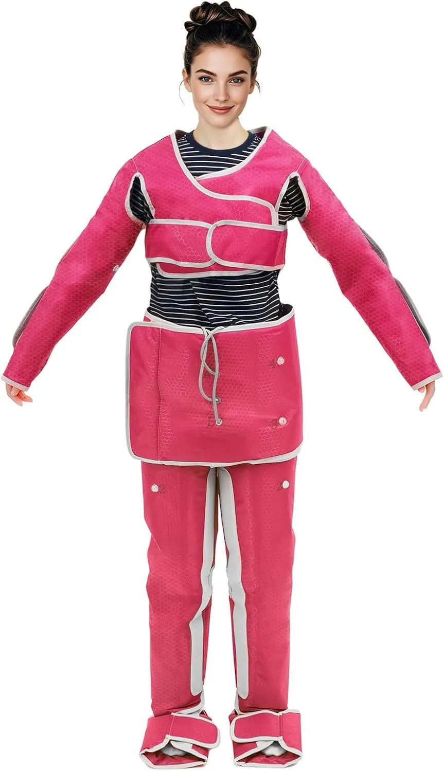 Lymphdrainage Gerät, Beinmassagegerät, 400 W, 6 Modi, Wärmefunktion, für Lymphdrainage mit Wärmefunktion