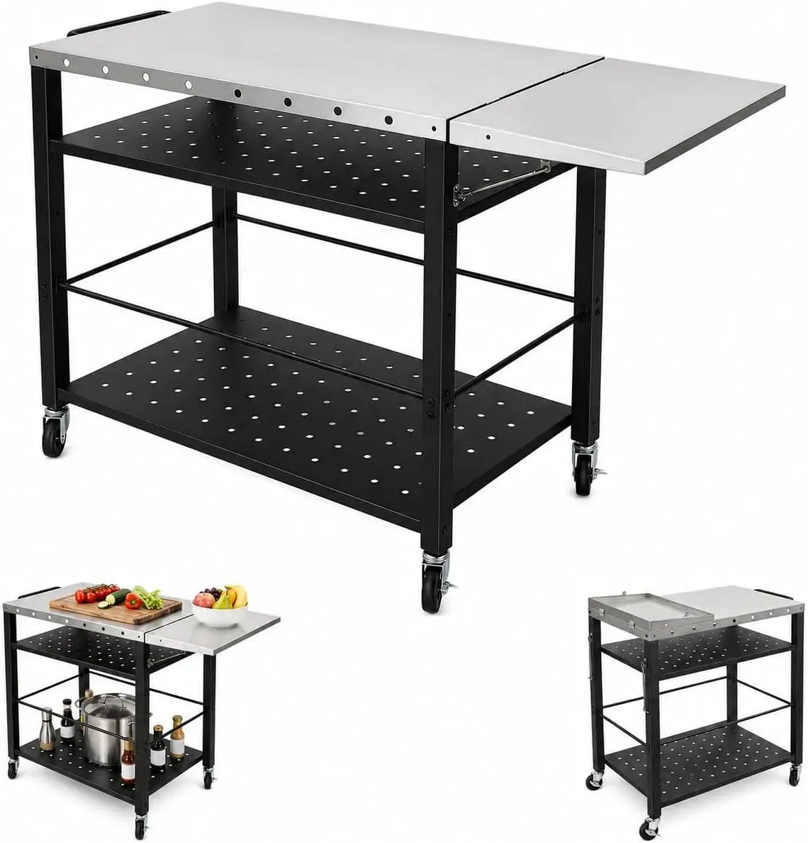 Grill, Wagen, Tisch, Camping, für Camping, Klappbarem