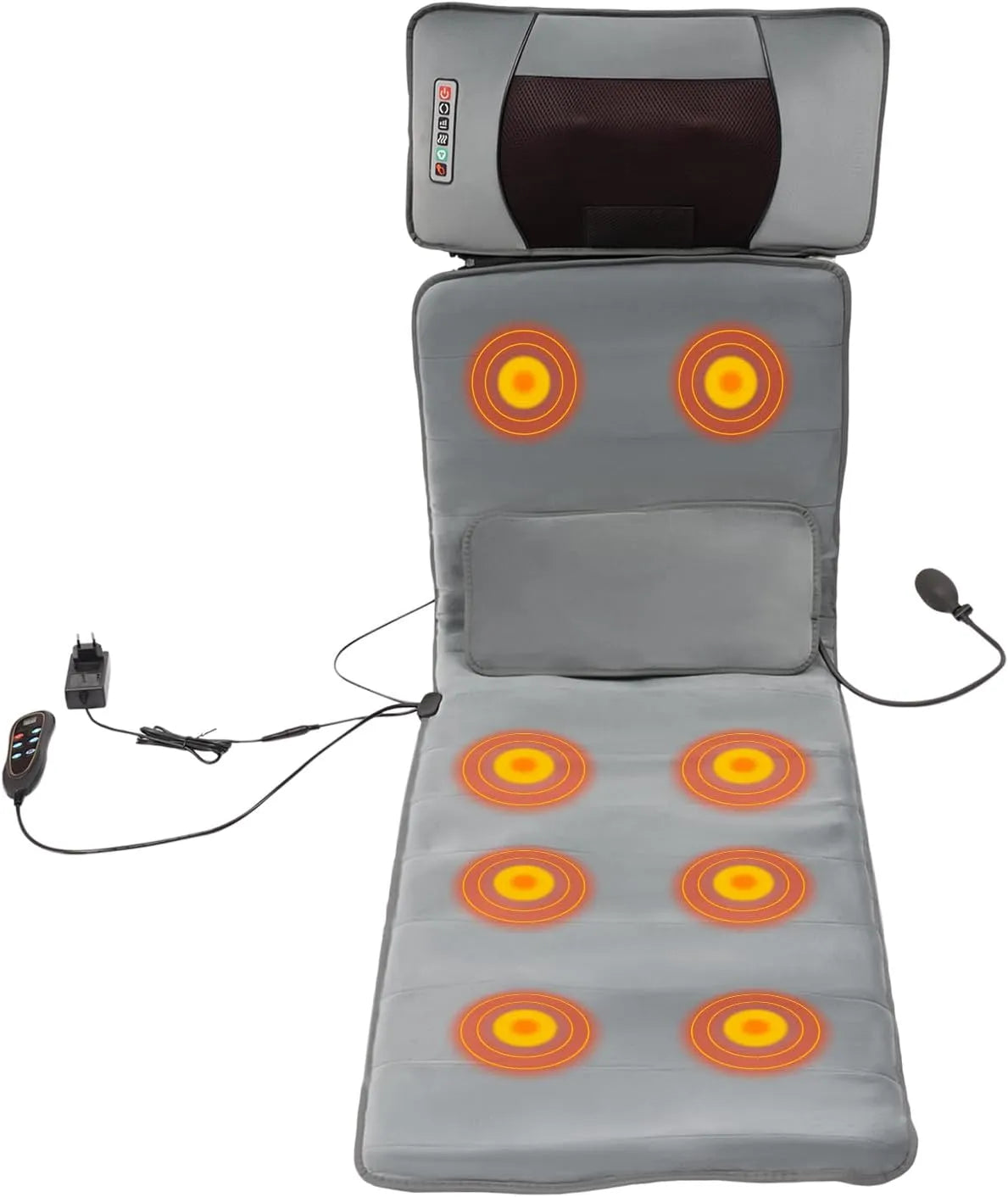 10/20/30min Massagematte, 9 Stufen, Wärmefunktion, für Schultern