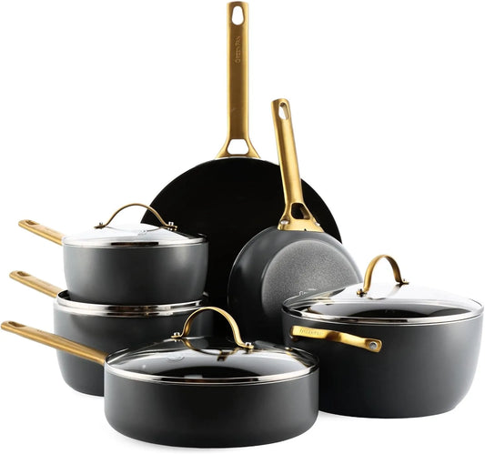 Backofen, Antihaftbeschichtung, Schwarz, 10 Teile, PFAS-frei