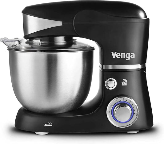Küchenmaschine M 3014, 5 L, 1000 W, Edelstahl, Schwarz, 5 L Edelstahlschüssel