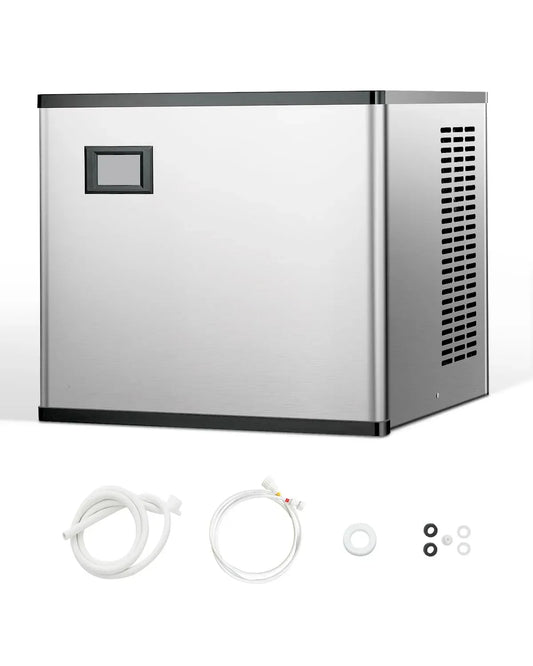 VEVOR Eisbereiter, Eismaschine, Speiseeismaschine, 136 kg, gewerblich, Edelstahl, Kunststoff