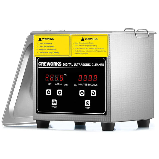Ultrasonic Cleaner, Ultraschallreinigungsgerät, Ultraschallreiniger, Ultraschallgerät, Heizung, 1,2 L, Timer, Wärmefunktion, für Brillen, CREWORKS