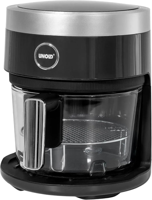 Heißluftfritteuse, 200 W, Touch-Bedienung, Grill, Auftaufunktion, LED-Touchscreen, 10 Automatikprogramme für, Grillen