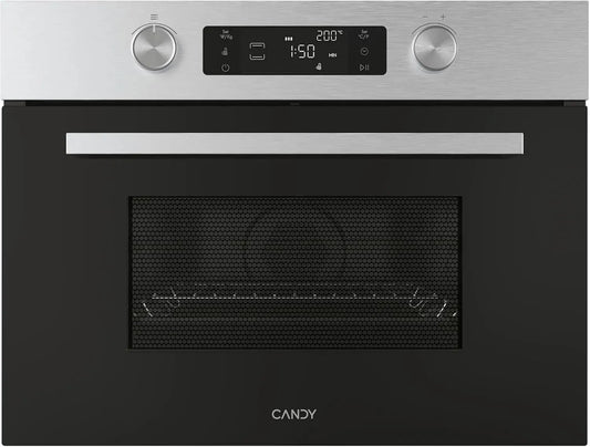 Candy CA4MWNBB6N W-1750 Mikrowelle, 44 L, 900 W, 1750 W, Grill, Kindersicherung, Auftaufunktion, Edelstahl, Mikrowellenofen, 13 Automen