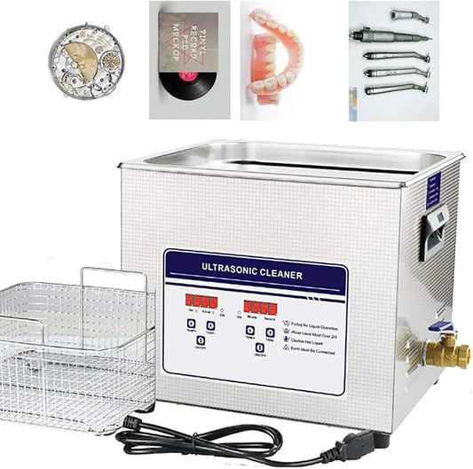X 300 Ultraschallreiniger, Ultraschallreinigungsgerät, 330 X 300 X 150 Mm, 15 L, 1,1 Mm, Timer, Digitalanzeige, Edelstahl, Wärmefunktion