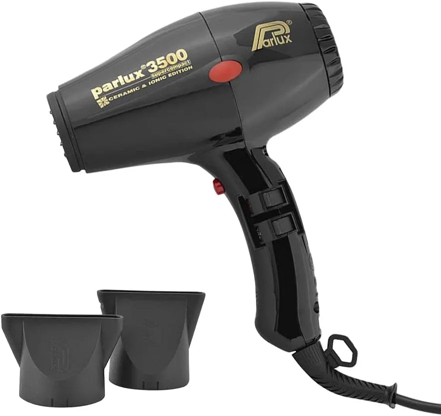 Wäschetrockner, Schwarz, Trockner für Wäsche, Profi-Haartrockner, Parlux Profi-Haartrockner 3500 SuperCompact
