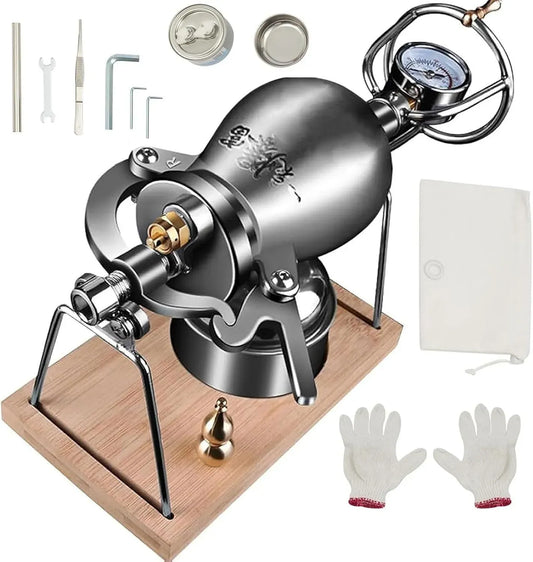 Popcornmaschine, 500 ml, Edelstahl, Silber, für Familiengeburtstage