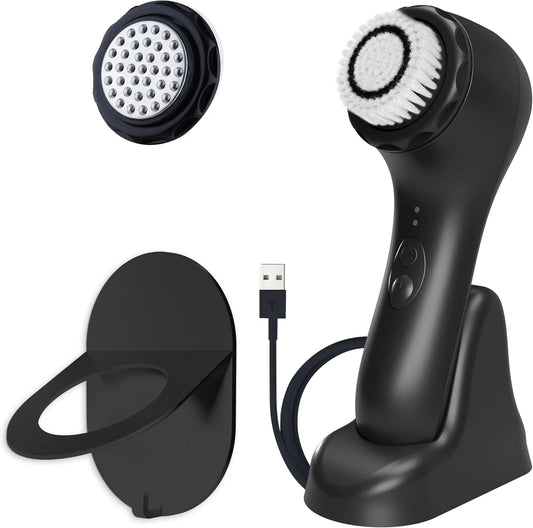 Reinigungsbürste, IP65, USB, wiederaufladbar, Spa Sciences Nova: Sonic Reinigungsbürste mit Borsten und Infusionssystem