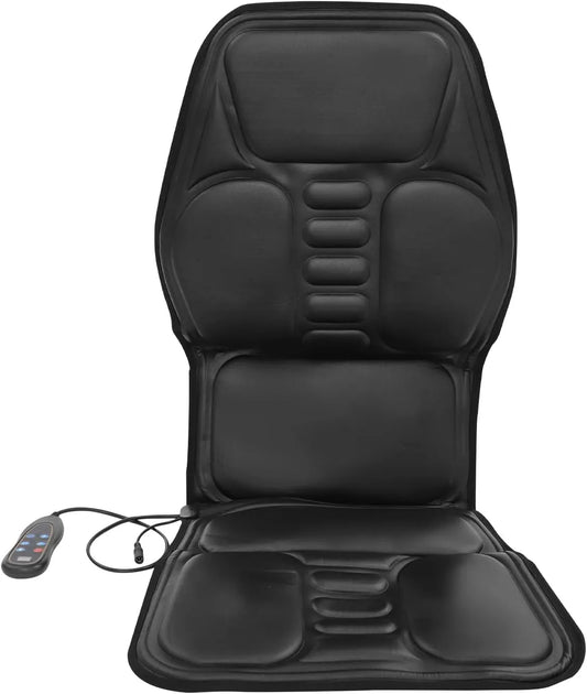 Ganzkörper-Massagematte, Rückenmassagegerät, Sitzkissen, Timer, LCD-Display, 3 Stufen, 9 Programmen, Wärmefunktion, für Auto/Home