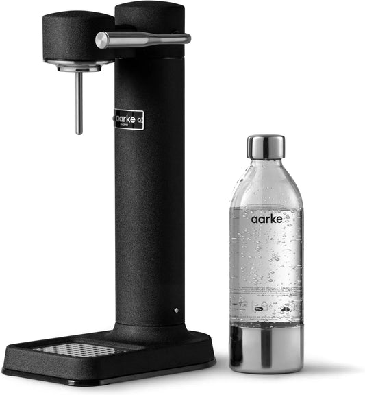 Aarke Carbonator 3 Wassersprudler aus Edelstahl im modernen Mattschwarz