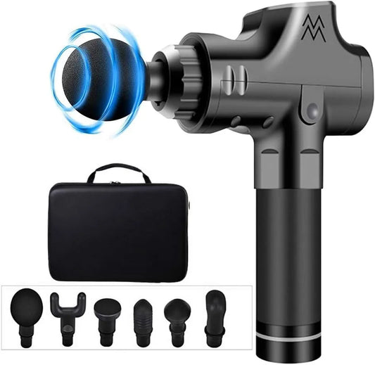 Vibrationsgerät, Massagepistole, Massagegerät, Muskelmassagegerät, Touch-Bedienung, LCD-Display, 20 Geschwindigkeiten