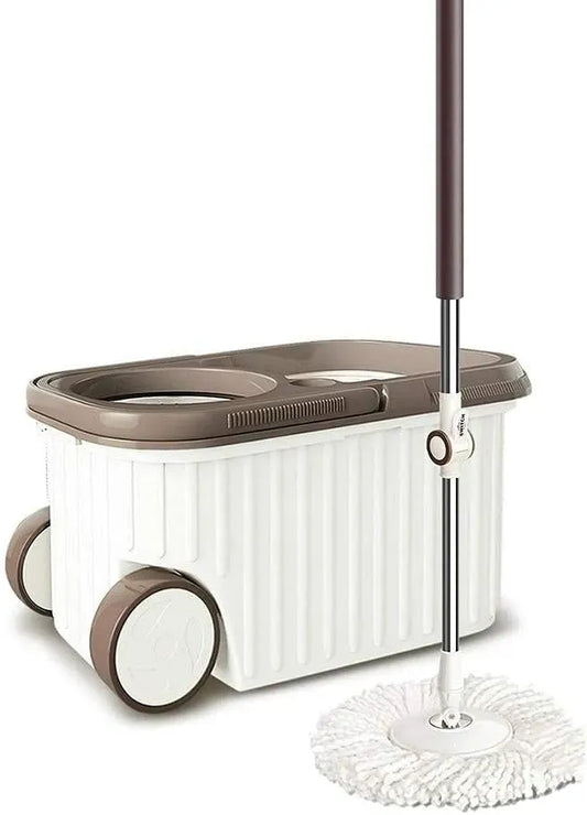 Spin Mop Eimer-Bodenreinigungssystem inklusive auf Rädern Bodenwischer für die gewerbliche Reinigung zu Hause Eimer-Bodenreinigungssystem