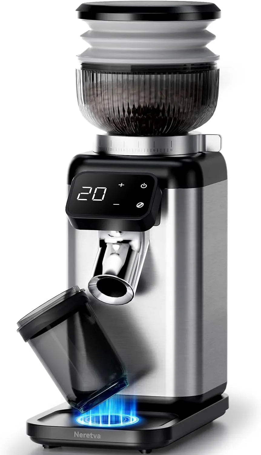 Kaffeemühle, Kaffeebohnenmühle, Edelstahl, Elektrisch