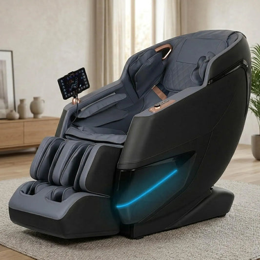 Relax- und Massagesessel, BRAST 3D-Massagetechnologie, 3D-Optik, Schwarz, 42 Massageprogramme