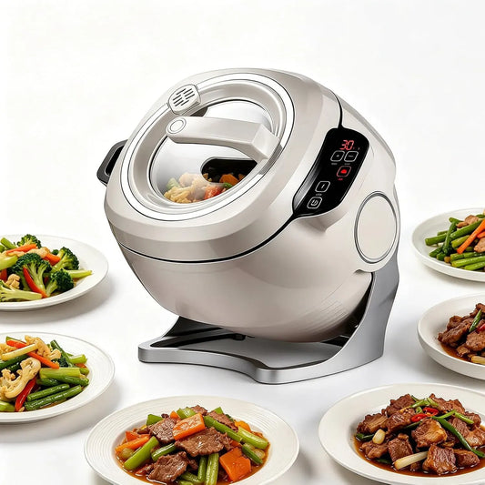 Küchenmaschine, 6 L, 2000 W, Touch-Bedienung, Küchenroboter, Stir-Fry Pan Robot