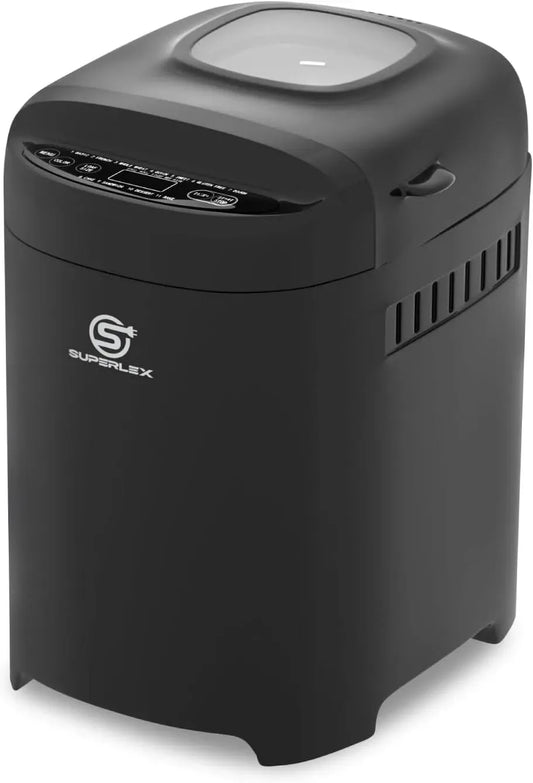 Brotbackautomat, 550 W, 700/900 g, Brotbackmaschine, Brotbackautomat 13h, Timer, Warmhaltefunktion, LCD-Display