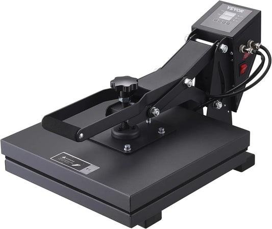 VEVOR Drucker, 15 Zoll, Schwarz, 15 x 15 Zoll Wärmepresse für T-Shirts