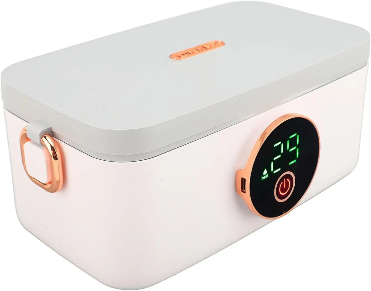Kabellos Wiederaufladbar, Elektrische Lunchbox, für Büro und Reisen, 1 L, 60 W, Edelstahl 304, USB, Tragbar