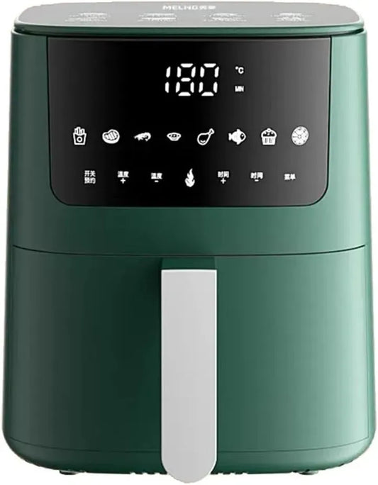 Heißluftfritteuse, 7,5 L, 1000 W, Touch-Bedienung, Grün, 7.5 L