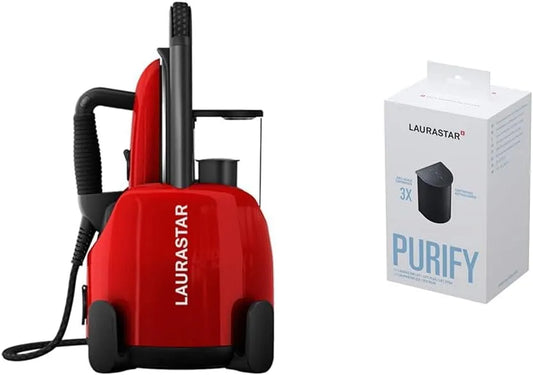3-er Laurastar Lift Original Red & Kalkschutzkartuschen zur Wasserfilterung Set