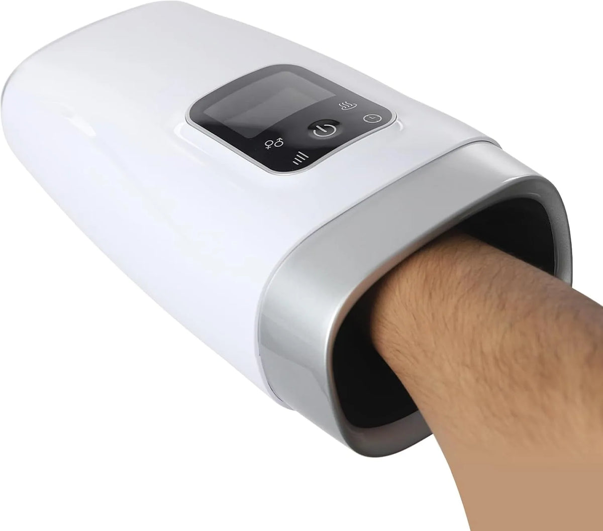 Handmassagegerät, Akku, elektrisches Handmassagegerät, Timer, LCD-Display, 2 Modi, Wärmefunktion, kabellos