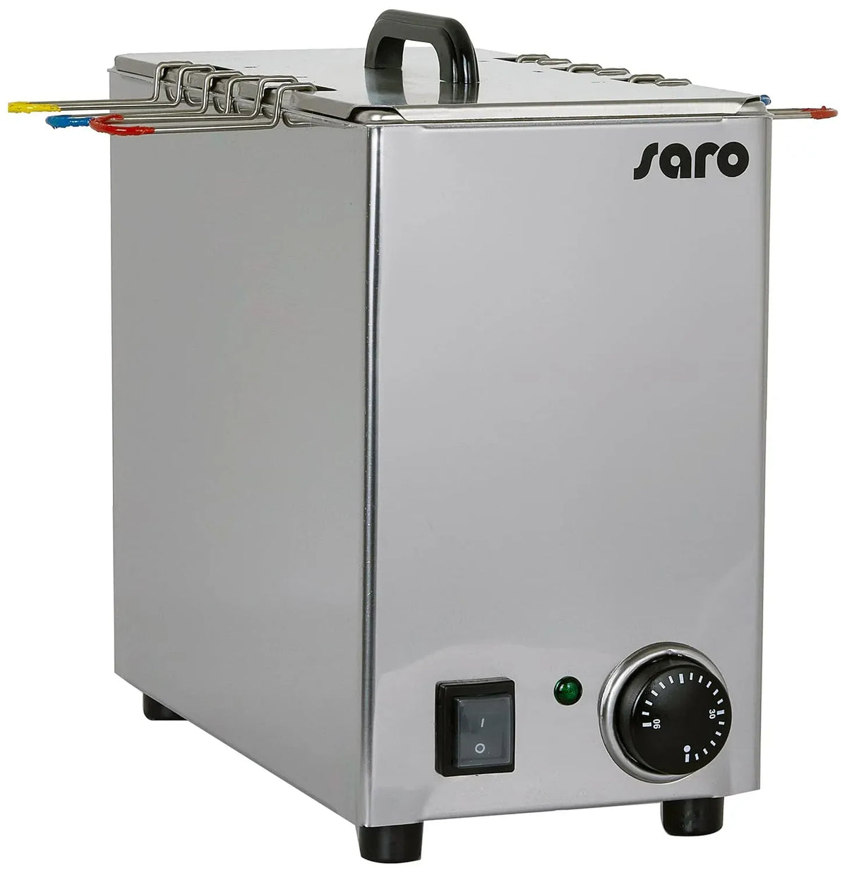 Eierkocher, 0 bis 90 °C, 1,2 kW, Thermostat, Edelstahl, für 6 Eier, SARO