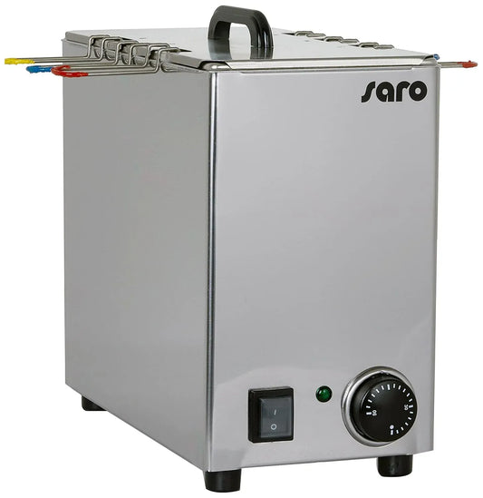 Eierkocher, 0 bis 90 °C, 1,2 kW, Thermostat, Edelstahl, für 6 Eier, SARO