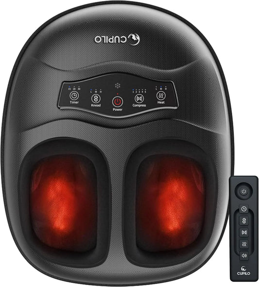 maximale Schuhgröße 47, Fingerdruck-Fußmassager mit Wärmeauflage für Fußbodenfaschinitis und Neuropathie, für CuPiLo Fußmassager für Muskelrelaxation