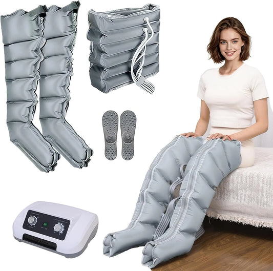 0-240mmHg Lymphdrainage Gerät, Beinmassagegerät, für Beine Arme Bauch