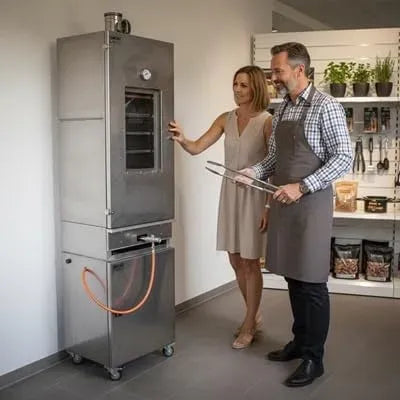 Räucherofen, 120x50x40cm, Stand- und Wandmontage, SMOKI