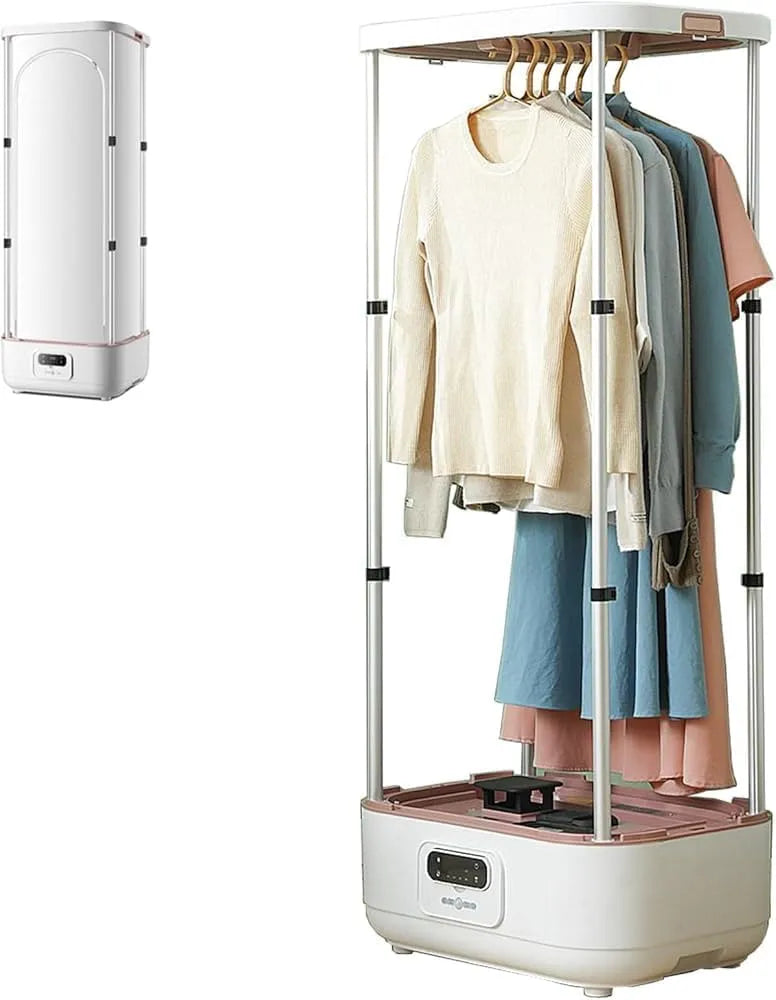 Wäschetrockner, 900 W, Dampftrockner, tragbar, leise, Vertikales Dampfbügeleisen 900W Automatische Bügelmaschine