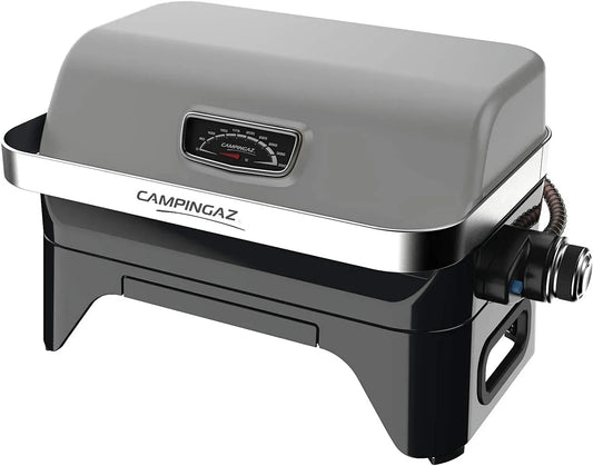 2go Tischgrill, elektrischer Tischgrill, Camping, Grau