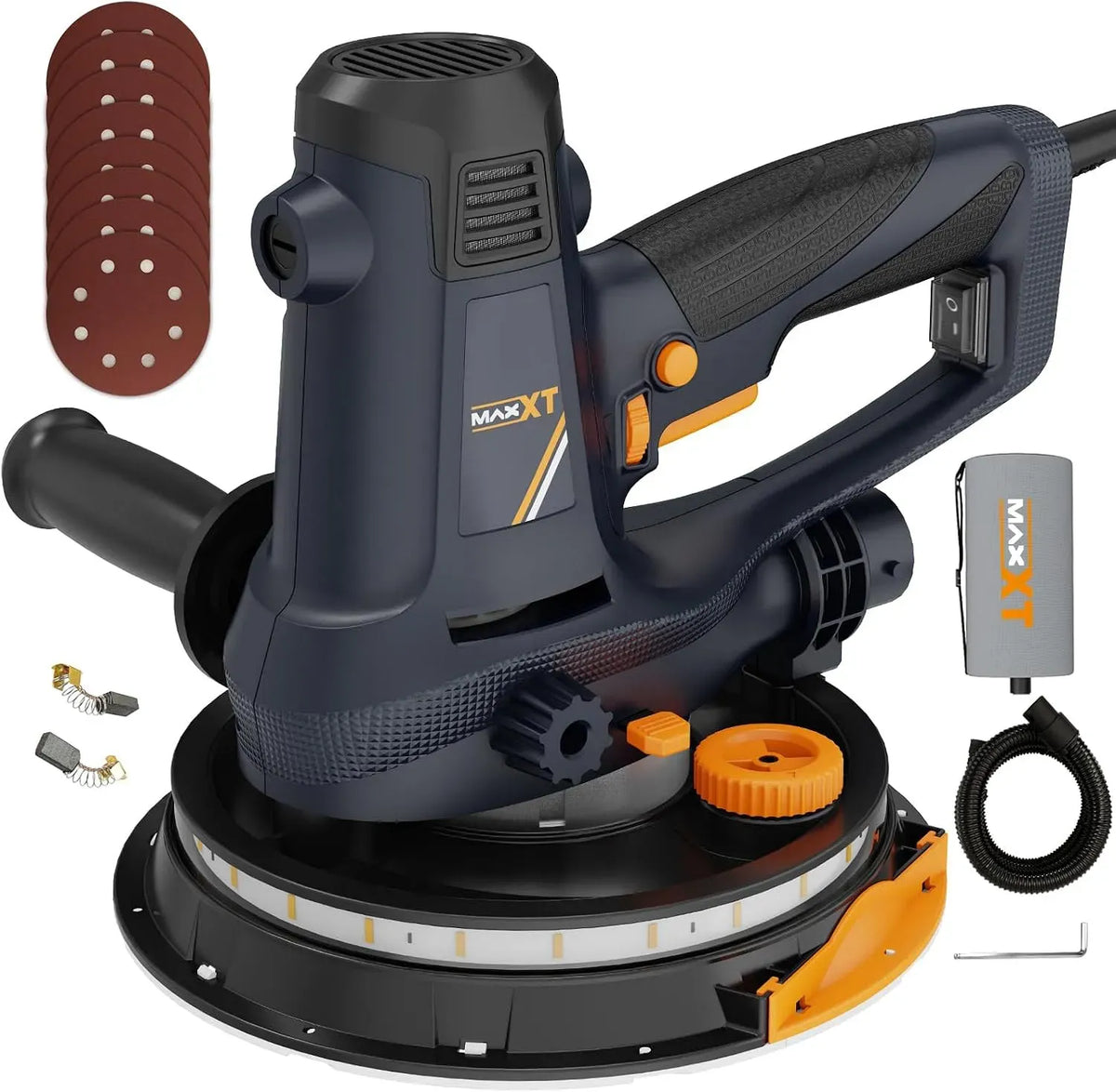 1500-2800RPM Elektroschleifmaschine, Handschleifmaschine, 810 W, 8 Stück, für Trockenbau, MAXXT