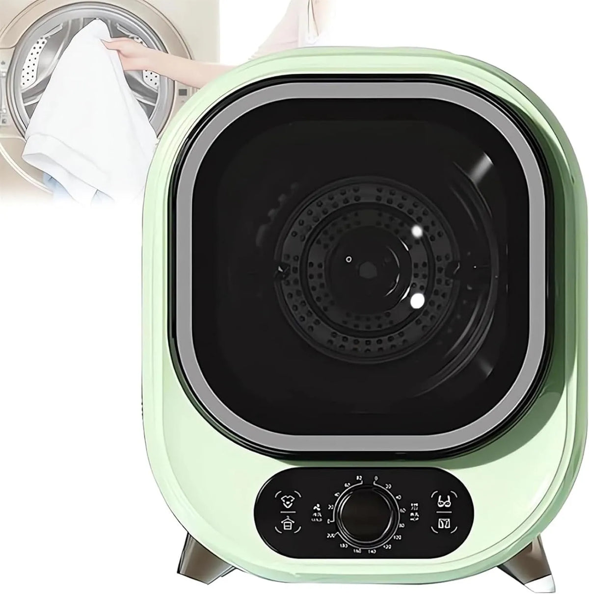 Wäschetrockner 3D-Trocknung, 35 dB, Timer, 3D-Optik, leise, 0–200 Minuten