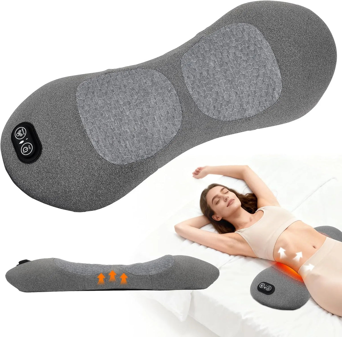 Rückenmassagegerät, Wärmefunktion, für Büro Auto und Zuhause mit Air Lift Funktio